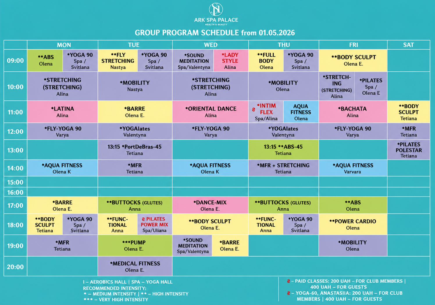 Schedule